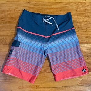Billabong Navy and Red Board Shorts